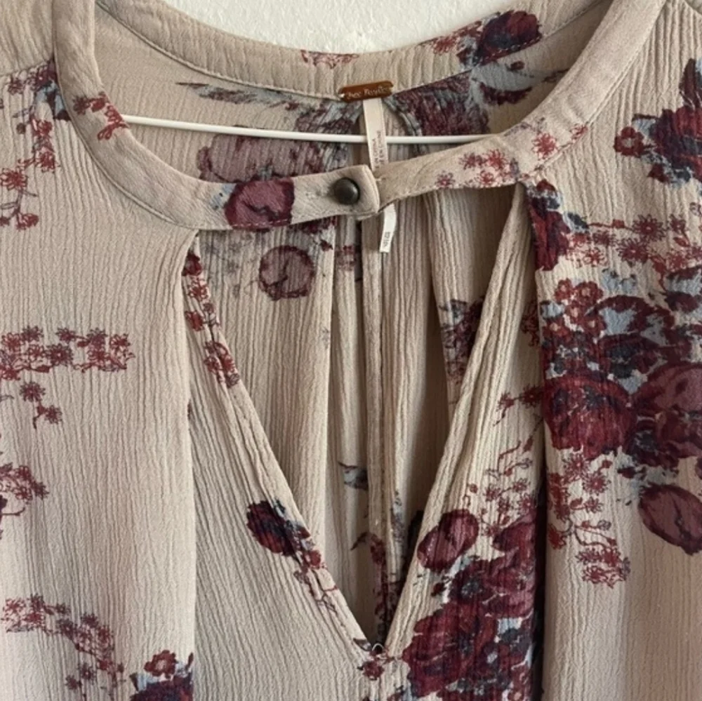 Free People Floral Sleeveless Swing Dress